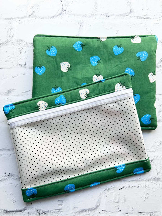 Embroidery Project Bag, Clear Zipper Bag