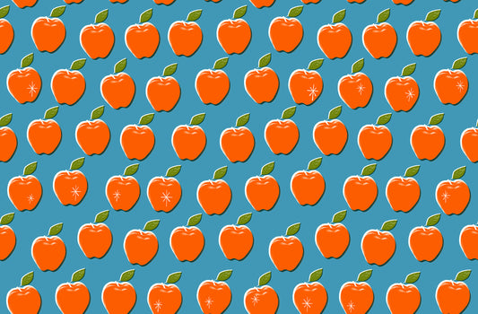 PREORDER: Sparkle Shopper Apples in Vintage Blue