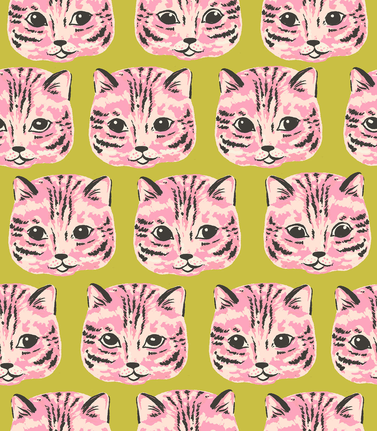 PREORDER: Oops All Cats Meow Meow Canvas in Pistachio