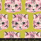 PREORDER: Oops All Cats Meow Meow Canvas in Pistachio