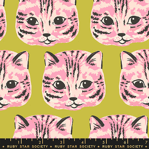 PREORDER: Oops All Cats Meow Meow Canvas in Pistachio