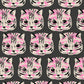 PREORDER: Oops All Cats Meow Meow Canvas in Soft Black