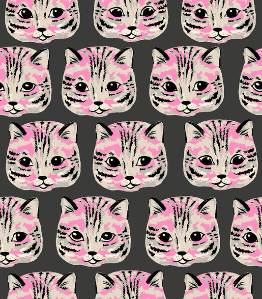 PREORDER: Oops All Cats Meow Meow Canvas in Soft Black