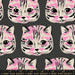 PREORDER: Oops All Cats Meow Meow Canvas in Soft Black