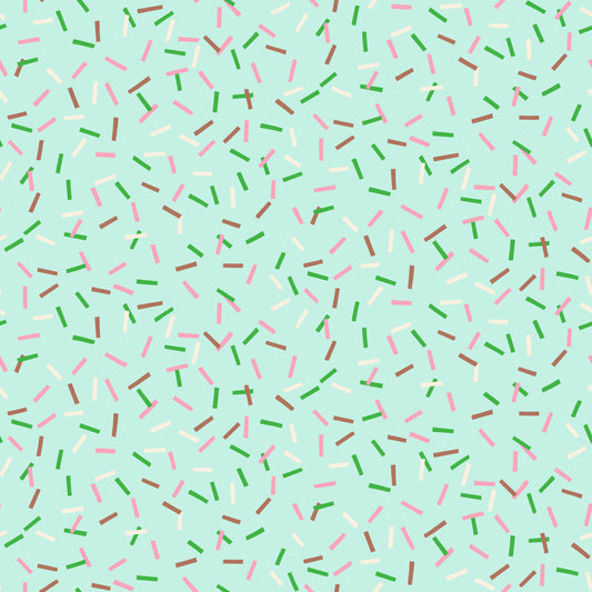 PREORDER: Sugar Cone 2 Rainbow Sprinkles in Mint