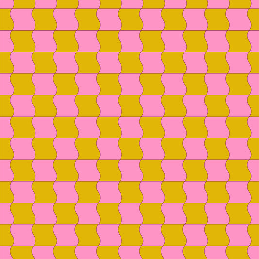PREORDER: Sugar Cone 2 Wavy Check in Goldenrod