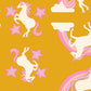 PREORDER: Sticker Book Unicorn in Goldenrod