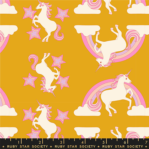 PREORDER: Sticker Book Unicorn in Goldenrod