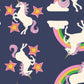 PREORDER: Sticker Book Unicorn in Bluebell