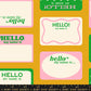 PREORDER: Sticker Book Hello My Name Is in Goldenrod