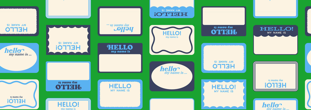 PREORDER: Sticker Book Hello My Name is in Deep Verdant