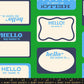 PREORDER: Sticker Book Hello My Name is in Deep Verdant