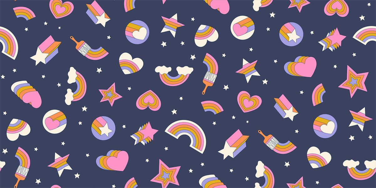 PREORDER: Sticker Book Rainbow Stickers in Bluebell