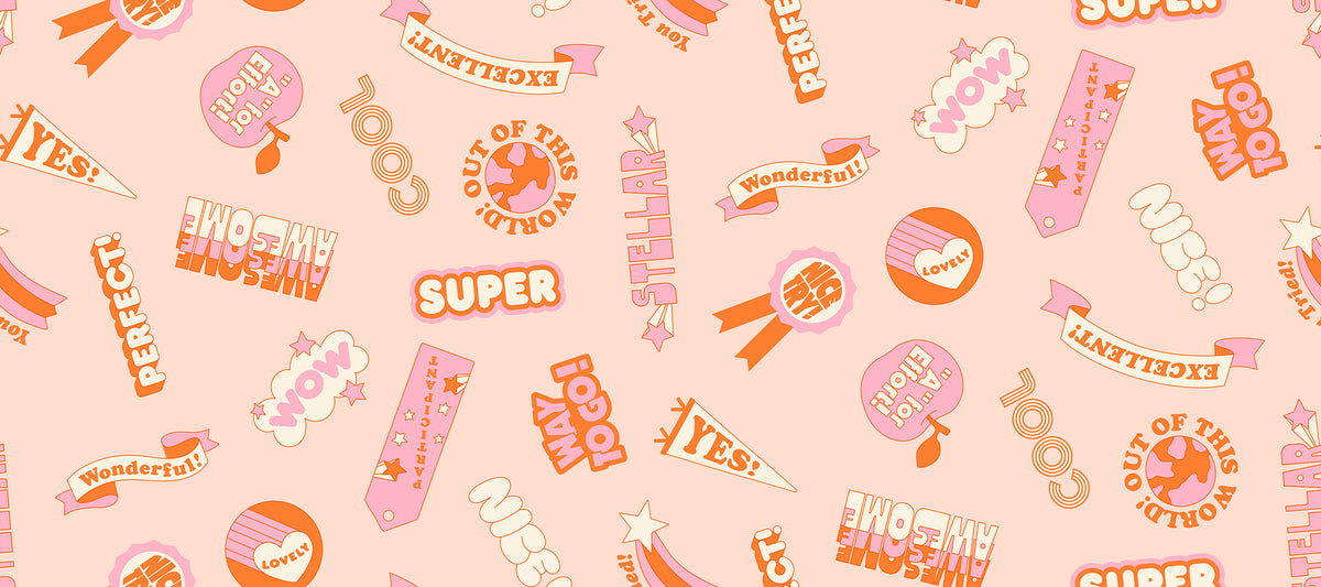 PREORDER: Sticker Book Reward Stickers in Pale Peach