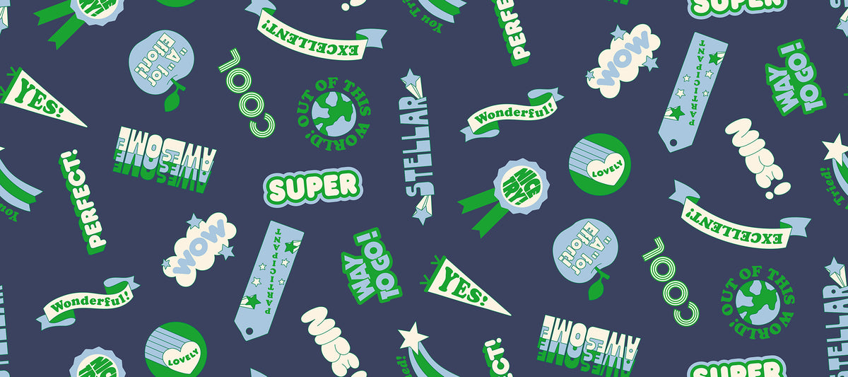 PREORDER: Sticker Book Reward Stickers in Bluebell