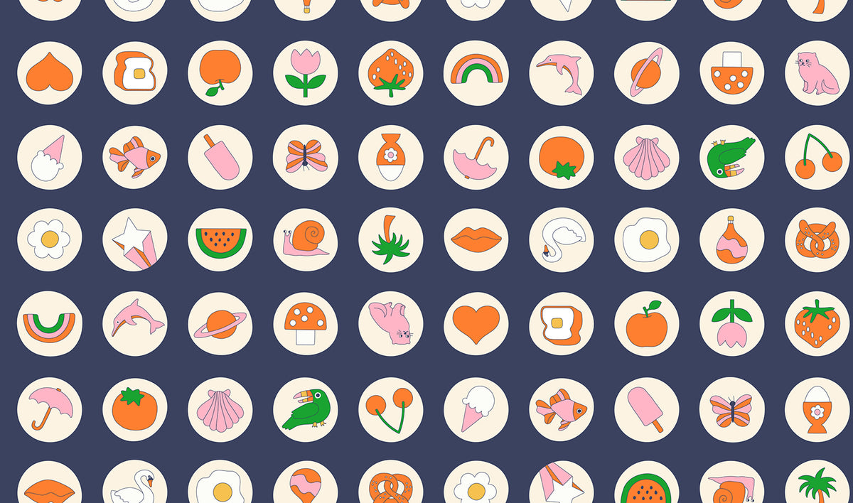 PREORDER: Sticker Book Mini Stickers in Bluebell