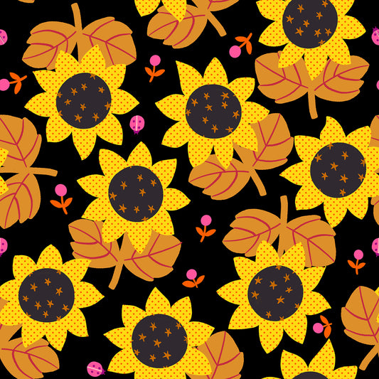 PREORDER: Daisy Days Sunflower in Black