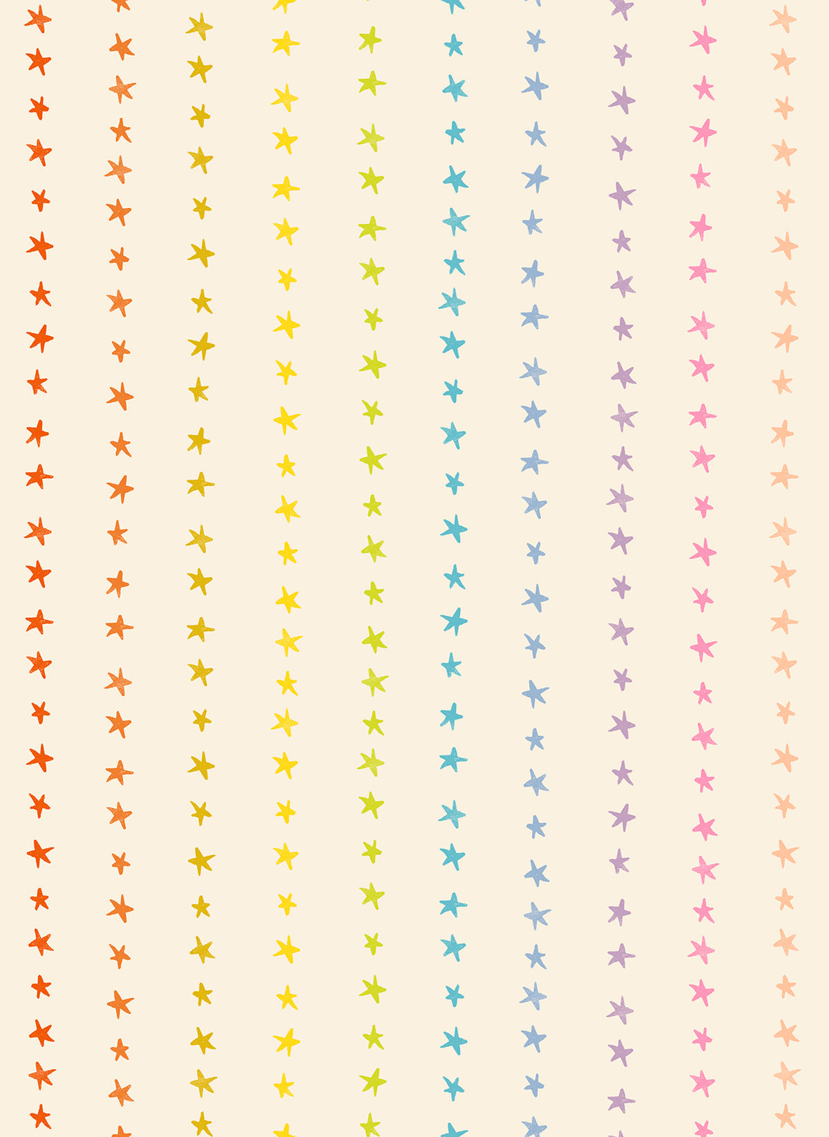 PREORDER: Daisy Days Starry Stripe in Multi on Natural