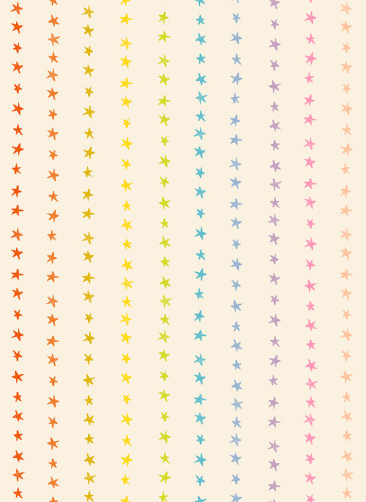 PREORDER: Daisy Days Starry Stripe in Multi on Natural