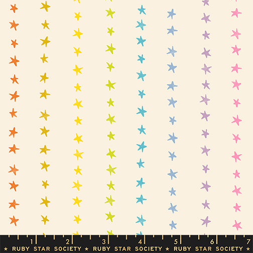 PREORDER: Daisy Days Starry Stripe in Multi on Natural