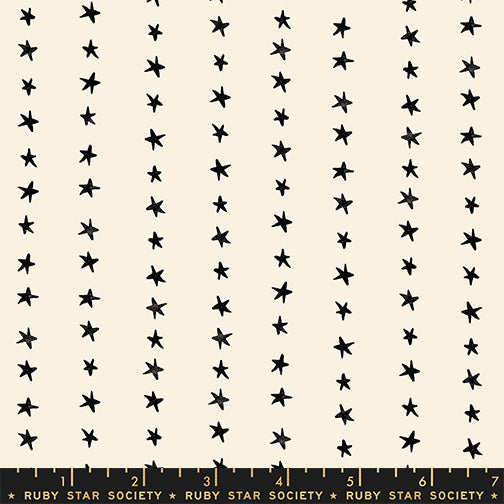 PREORDER: Daisy Days Starry Stripe in Black on Natural