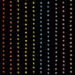 PREORDER: Daisy Days Starry Stripe in Multi on Black