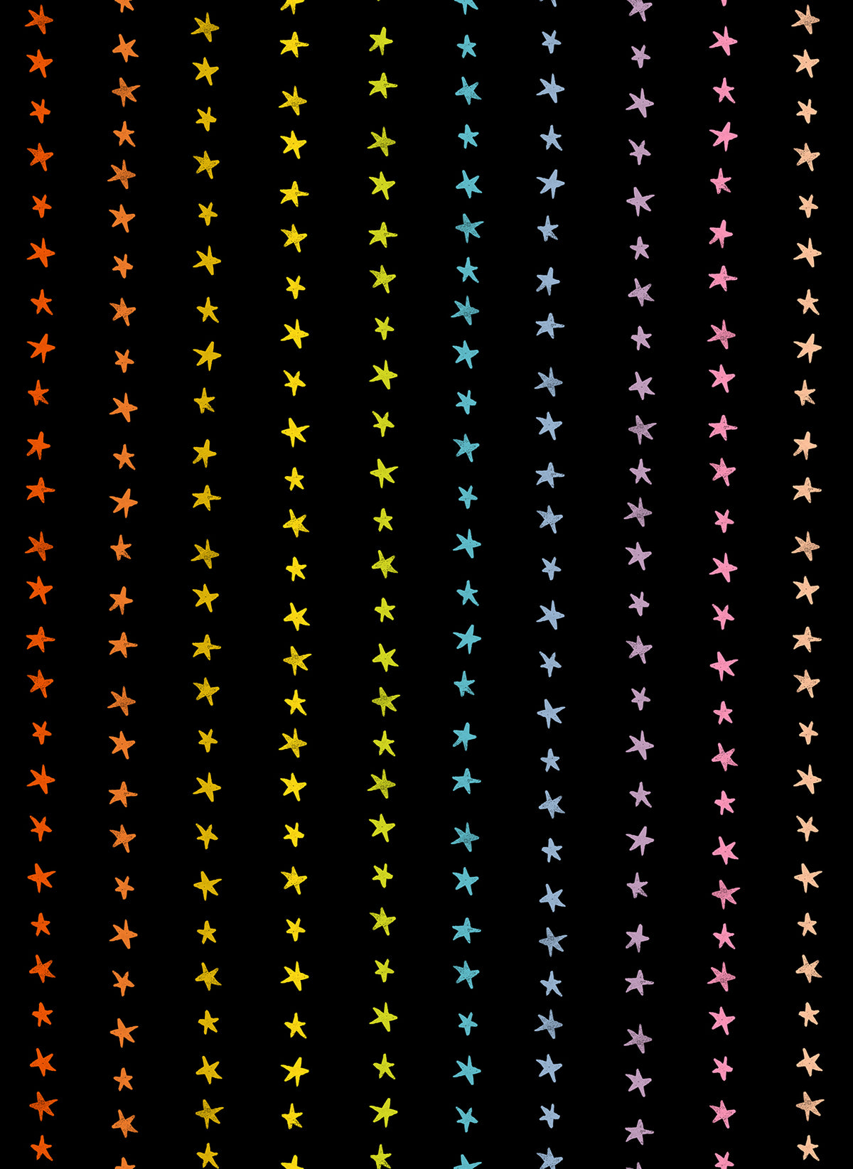 PREORDER: Daisy Days Starry Stripe in Multi on Black