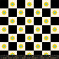 PREORDER: Daisy Days Flowers Check in Black