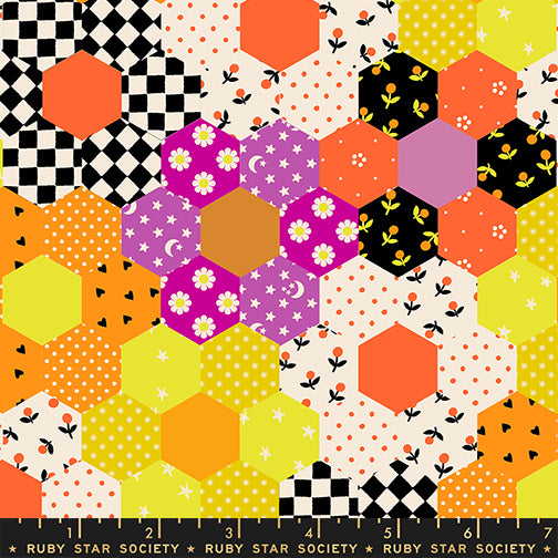 PREORDER: Boo Valley Halloween Patchwork in Cheddar