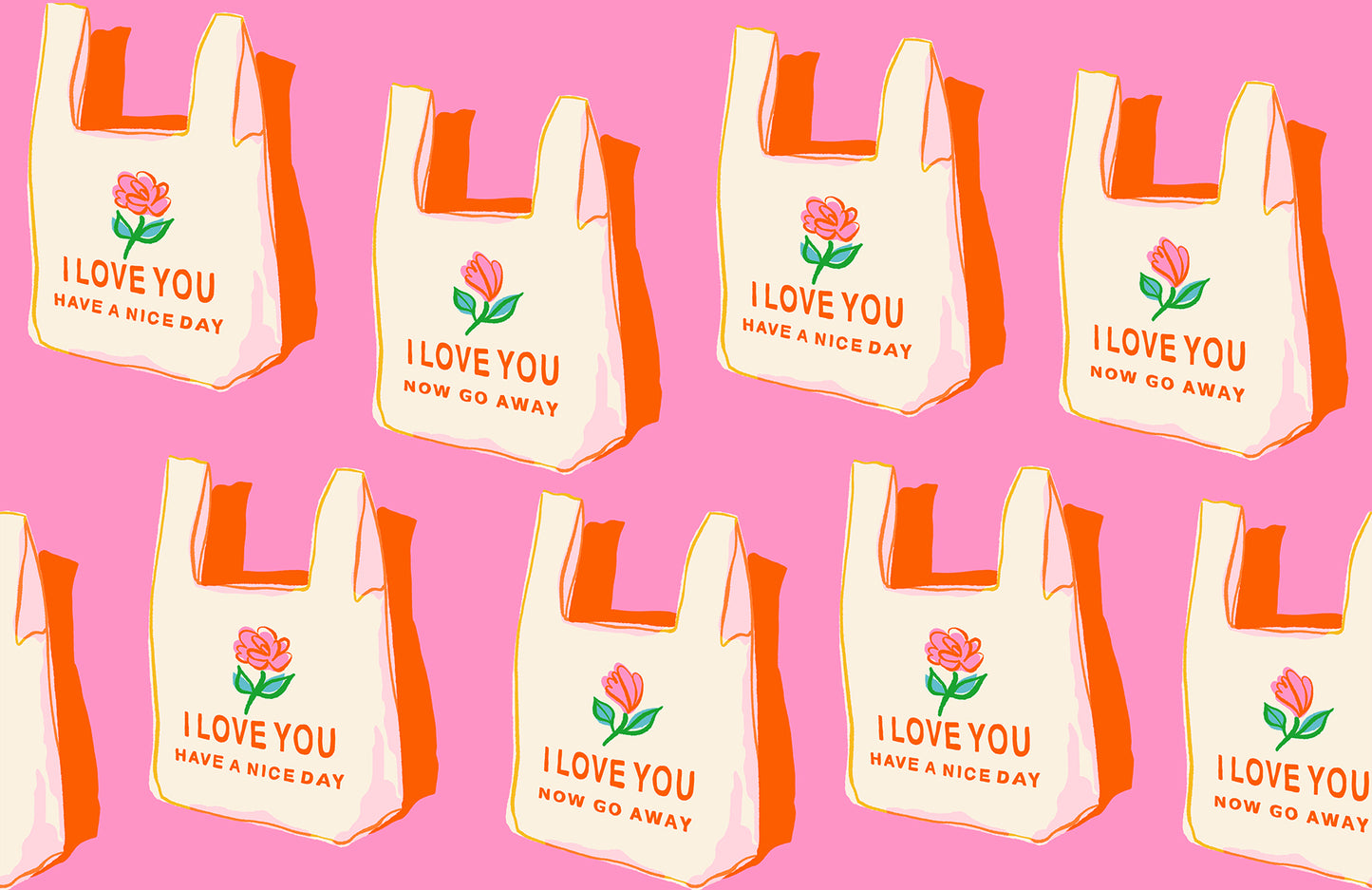 Preorder: Sparkle Mart Have A Nice Day in Flamingo