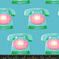 Preorder: Sparkle Mart Telephones in Dark Turquoise