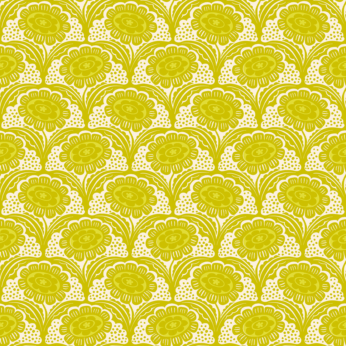 Preorder: Ink Shop Scallop Flower in Pistachio