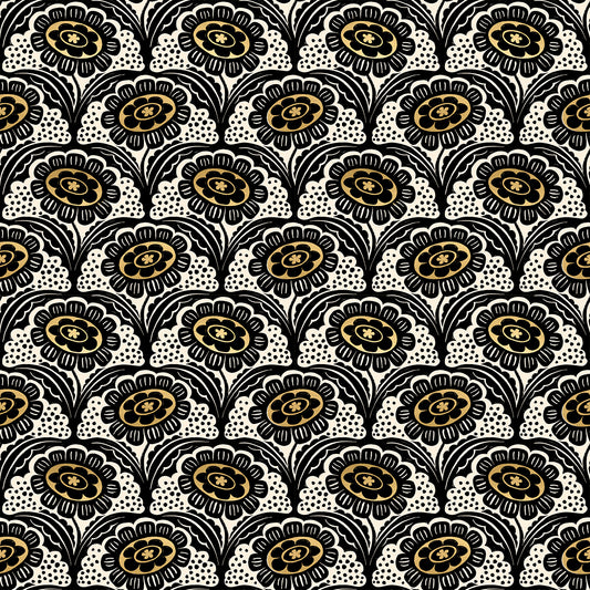 Preorder: Ink Shop Scallop Flower in Gold