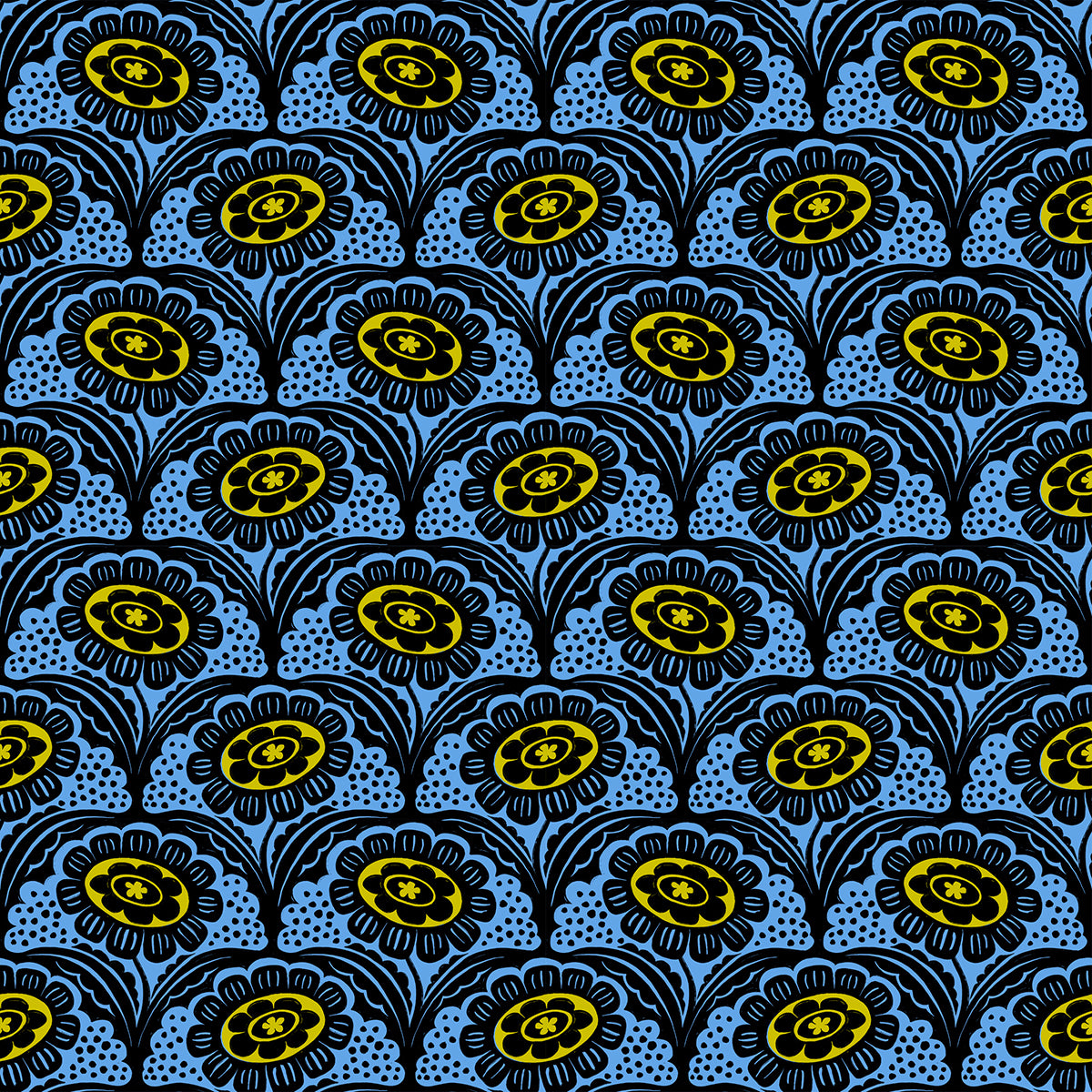 Preorder: Ink Shop Scallop Flower in Lindley Blue