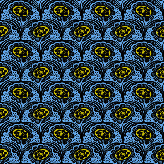 Preorder: Ink Shop Scallop Flower in Lindley Blue