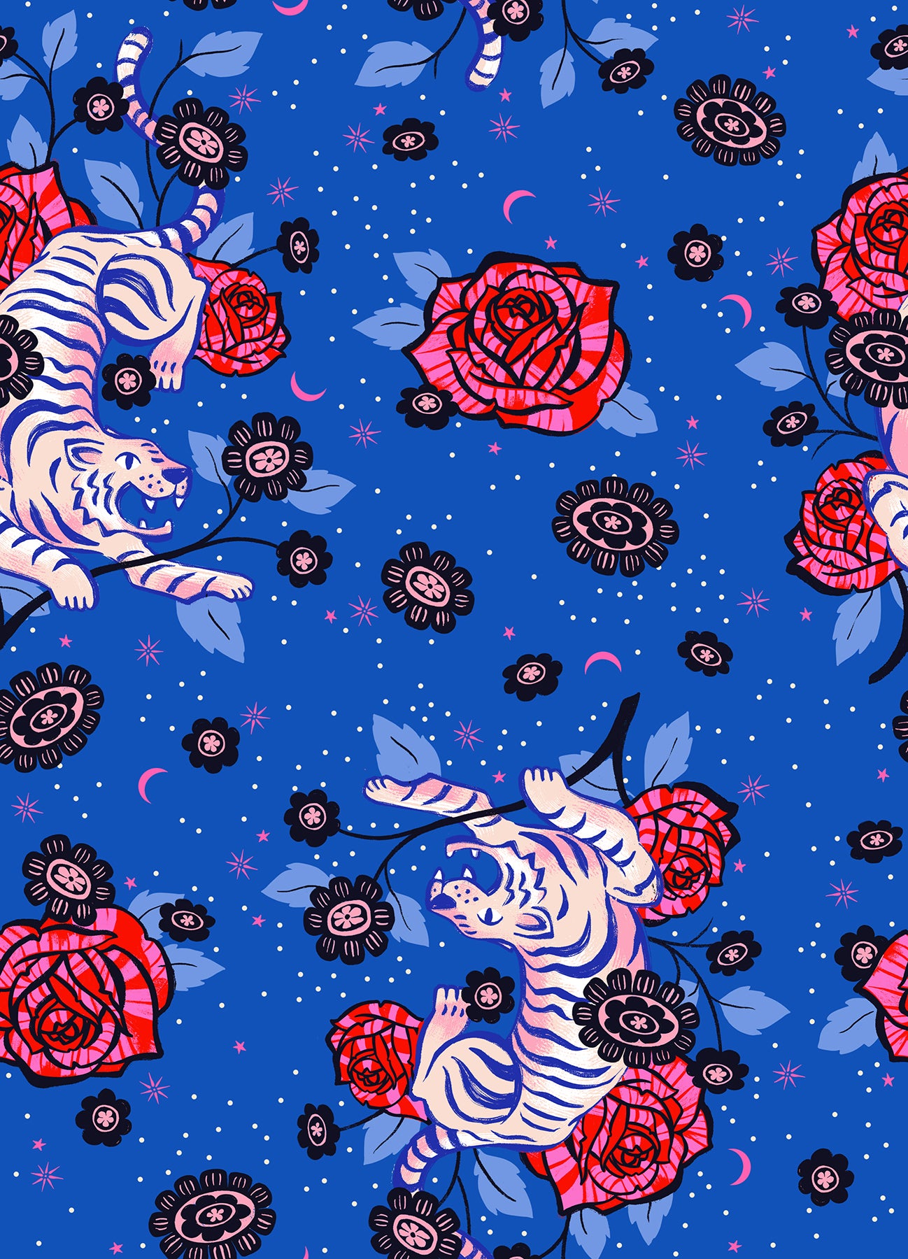 Preorder: Ink Shop Tiger Rose in Blue Ribbon