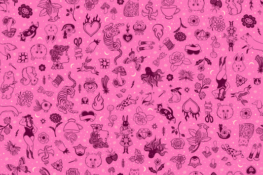 Preorder: Ink Shop Tattoo Flash in Lipstick