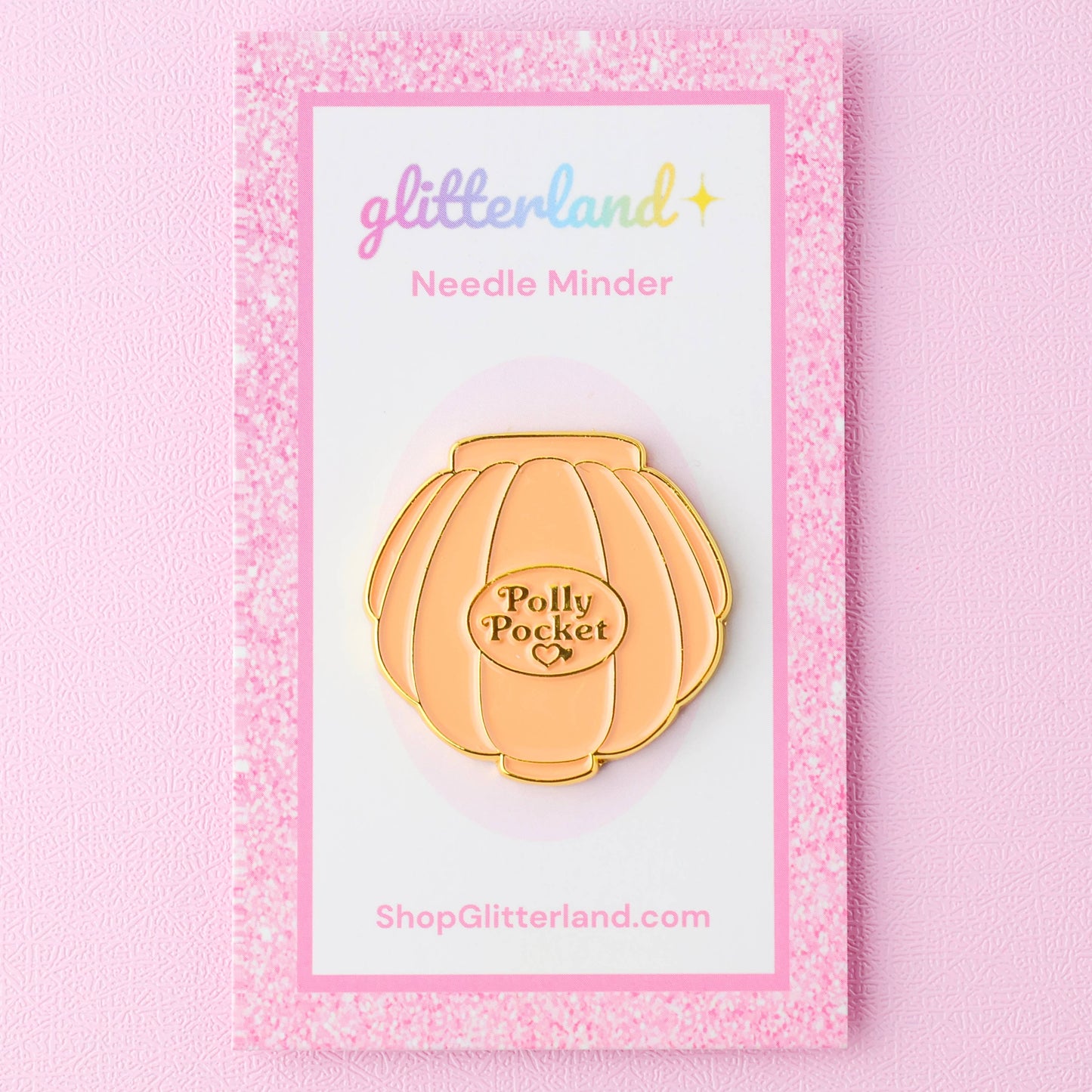 Shell Pocket Doll Compact Needle Minder Magnet