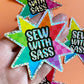 Sew With Sass Star Sticker
