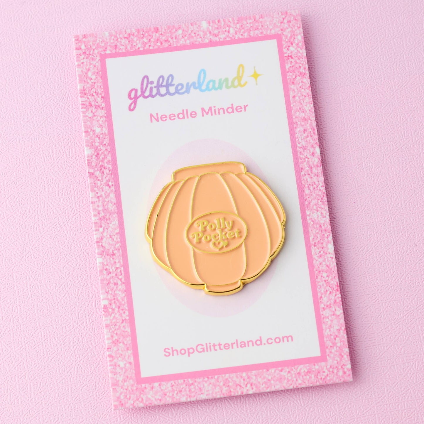 Shell Pocket Doll Compact Needle Minder Magnet